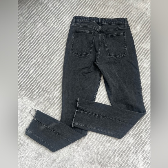 Abercrombie & Fitch Faded Black Curve Love Split Hem Skinny Jeans - Sz 28 (6R) - Picture 5 of 6